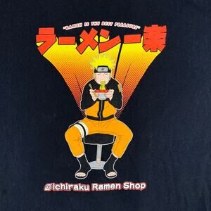 Naruto Uzumaki Shippuden Ichiraku Ramen Shop Anime T Shirt XL Jinchuriki Jutsu